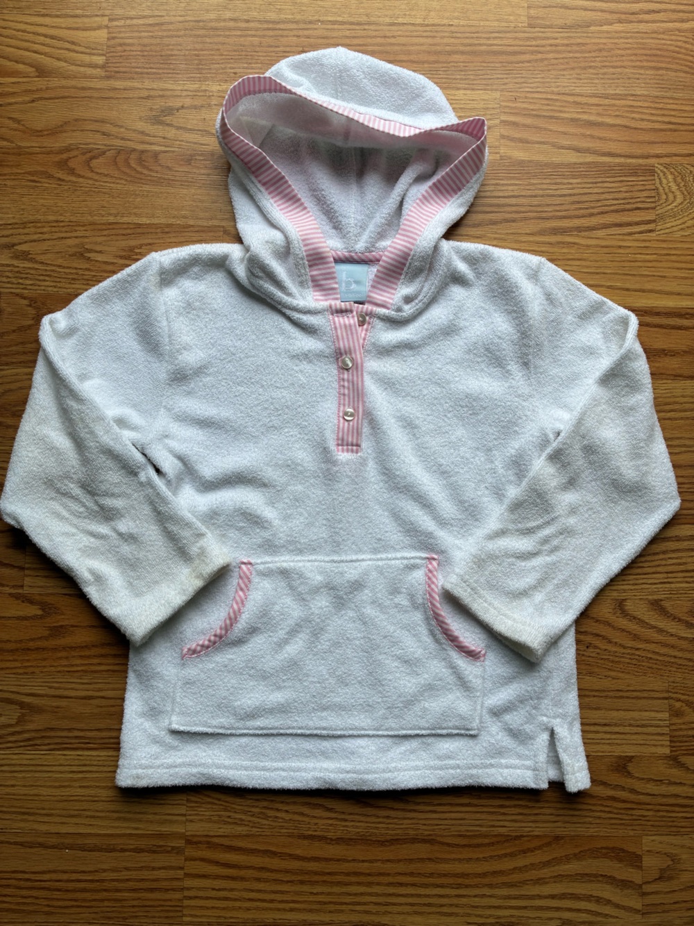 Bella Bliss Girls Hooded Terry Swim Coverup - Size 6